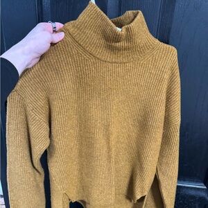 Abercrombie & Fitch Mustard Cowl Neck Sweater